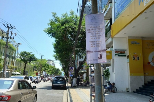 Cách treo phướn quảng cáo, banner, băng rôn tại Quảng Ngãi hiệu quả